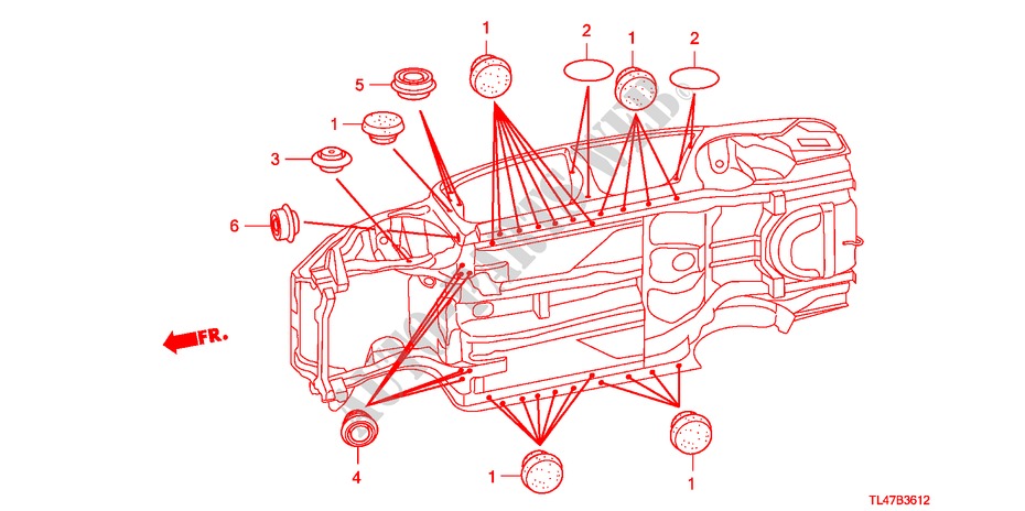 ANILLO(INFERIOR) para Honda ACCORD TOURER 2.2 ELEGANCE 5 Puertas 5 velocidades automática 2009