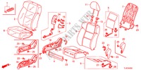 ASIENTO DELANTERO(DER.)(RH) para Honda ACCORD TOURER 2.2 EX 5 Puertas 6 velocidades manual 2010