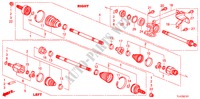 EJE DE IMPULSION DEL./EJE MEDIO(2.4L) para Honda ACCORD TOURER 2.4 TYPE S 5 Puertas 6 velocidades manual 2011