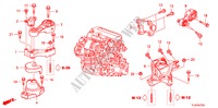 SOPORTES DE MOTOR(DIESEL)(MT) para Honda ACCORD TOURER 2.2 EX 5 Puertas 6 velocidades manual 2010