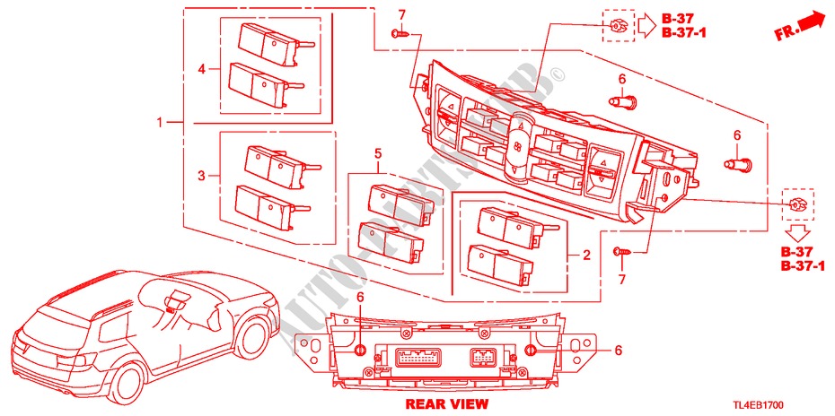 CONTROL DE CALEFACTOR para Honda ACCORD TOURER 2.4 EXECUTIVE 5 Puertas 6 velocidades manual 2010