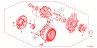 ALTERNADOR(DENSO)(DIESEL) para Honda ACCORD TOURER 2.2 ELEGANCE 5 Puertas 5 velocidades automática 2012