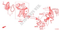 BOMBA DE AGUA(DIESEL) para Honda ACCORD TOURER 2.2 EX 5 Puertas 5 velocidades automática 2012