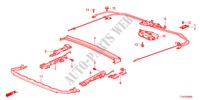 DESLIZANTES DE TECHO para Honda ACCORD TOURER 2.2 EX 5 Puertas 6 velocidades manual 2012