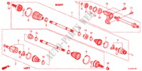 EJE DE IMPULSION DEL./EJE MEDIO(2.0L) para Honda ACCORD TOURER 2.0 EXECUTIVE 5 Puertas 6 velocidades manual 2012