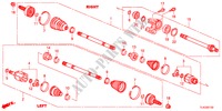 EJE DE IMPULSION DEL./EJE MEDIO(DIESEL) para Honda ACCORD TOURER 2.2 ELEGANCE 5 Puertas 5 velocidades automática 2012