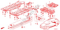 GUARNICION DE LARGUERO LATERAL/CUBIERTA INFERIOR para Honda ACCORD TOURER 2.0 S 5 Puertas 6 velocidades manual 2012
