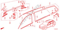 MOLDURA/CARRIL DE TECHO para Honda ACCORD TOURER 2.0 S 5 Puertas 6 velocidades manual 2012
