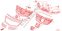PARRILLA DELANTERA para Honda ACCORD TOURER 2.4 EXECUTIVE 5 Puertas 5 velocidades automática 2012