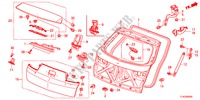 PUERTA TRASERA para Honda ACCORD TOURER 2.2 ES-GT 5 Puertas 5 velocidades automática 2012