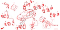 SENSOR DE ESTACIONAMIENTO para Honda ACCORD TOURER 2.4 TYPE S 5 Puertas 5 velocidades automática 2012
