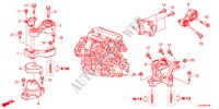 SOPORTES DE MOTOR(DIESEL)(MT) para Honda ACCORD TOURER 2.2 EXECUTIVE-H 5 Puertas 6 velocidades manual 2012