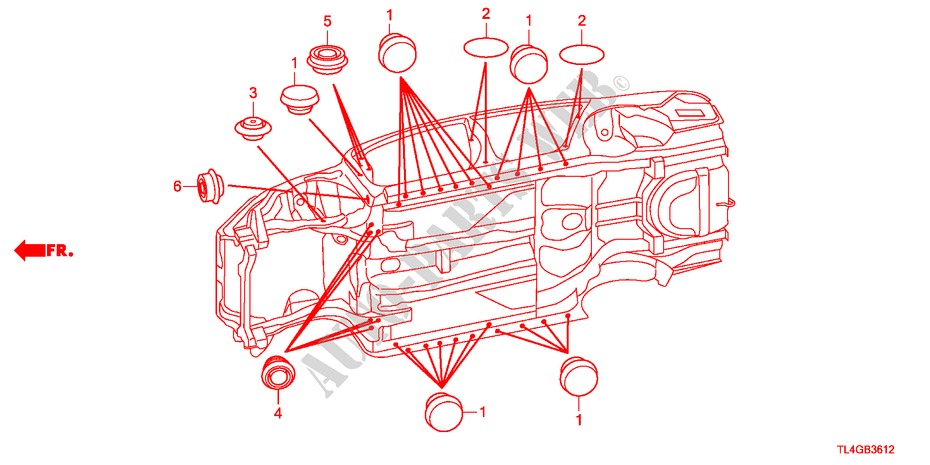 ANILLO(INFERIOR) para Honda ACCORD TOURER 2.0 COMFOT 5 Puertas 6 velocidades manual 2012