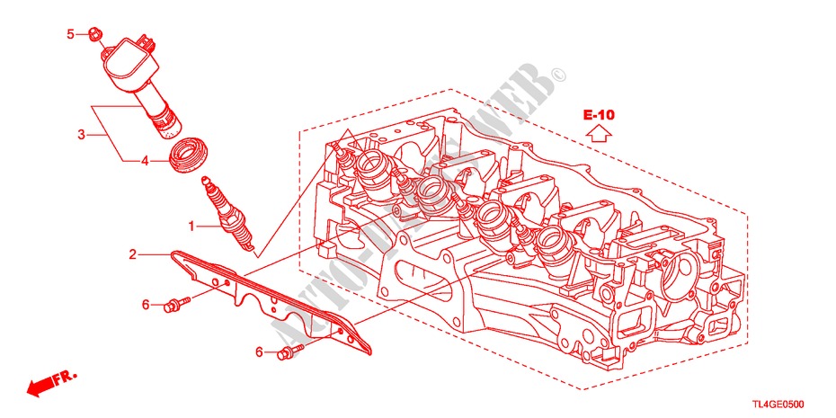BOBINA DE ORIFICIO DE TAPON/TAPON(2.0L) para Honda ACCORD TOURER 2.0 COMFOT 5 Puertas 6 velocidades manual 2012