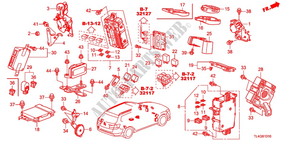 UNIDAD DE MANDO(CABINA)(1)(LH) para Honda ACCORD TOURER 2.0 COMFOT 5 Puertas 6 velocidades manual 2012