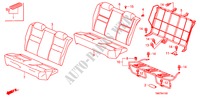 ASIENTO TRASERO(FIJADO) para Honda CITY LX-A 4 Puertas 5 velocidades manual 2011