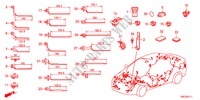 BANDA DE JUEGO DE CABLES/SOPORTE(RH) para Honda BALLADE VTI 4 Puertas 5 velocidades manual 2011