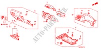 GUARNICION DE INSTRUMENTO(LADO DE CONDUCTOR)(LH) para Honda CITY LX-A 4 Puertas 5 velocidades automática 2011