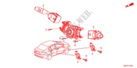 INTERRUPTOR COMBINACION para Honda CITY LX-A 4 Puertas 5 velocidades automática 2011