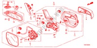 RETROVISOR(1) para Honda CITY LX-A 4 Puertas 5 velocidades automática 2010