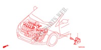 APOYO DE GRUPO DE CABLE DE MOTOR para Honda INSIGHT ES 5 Puertas automática completa 2011