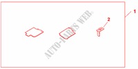 FRONT LIPPED RUBBER MATS   LHD para Honda INSIGHT COMFORT 5 Puertas automática completa 2011