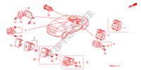 INTERRUPTOR(RH) para Honda INSIGHT SE 5 Puertas automática completa 2011