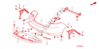 PARAGOLPES TRASERO para Honda INSIGHT COMFORT 5 Puertas automática completa 2011