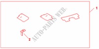 STANDARD FLOOR CARPETS   RHD para Honda INSIGHT SE 5 Puertas automática completa 2010