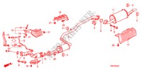 TUBERIA DE ESCAPE/SILENCIADOR para Honda INSIGHT COMFORT 5 Puertas automática completa 2011
