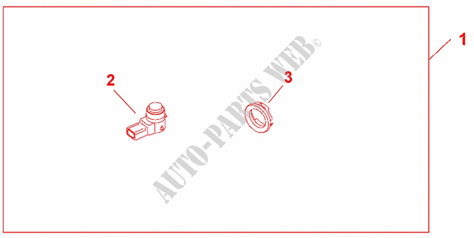 FRONT PARKING SENSORS ATTACHMENT   LHD para Honda INSIGHT ELEGANCE 5 Puertas automática completa 2010