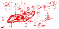 FARO DELANTERO para Honda CROSSTOUR EX 5 Puertas 5 velocidades automática 2011