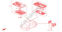 LUZ INTERIOR para Honda CIVIC VTI 3 Puertas 5 velocidades manual 1997