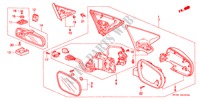 RETROVISOR(4) para Honda CIVIC VTI 3 Puertas 5 velocidades manual 1999