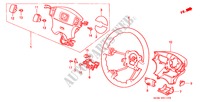 VOLANTE DE DIRECCION(SRS) para Honda CIVIC GLI 3 Puertas 5 velocidades manual 1998