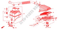 LIMPIADOR DE AIRE (1.5L SOHC) para Honda CIVIC LXI 4 Puertas 5 velocidades manual 2000