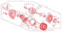 ALTERNADOR(MITSUBISHI) para Honda HR-V 4WD 3 Puertas 5 velocidades manual 2000
