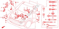 CONJ. DE CABLES DE MOTOR(RH) para Honda HR-V 4WD 5 Puertas 5 velocidades manual 2000