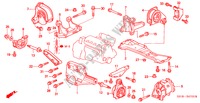 SOPORTES DE MOTOR(MT) para Honda HR-V 4WD 5 Puertas 5 velocidades manual 2000