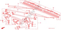 LIMPIAPARABRISAS (RH) para Honda PRELUDE VTI-R 2 Puertas 5 velocidades manual 1998