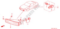 LUZ DE COMBINACION para Honda PRELUDE VTI-R 2 Puertas 5 velocidades manual 1998