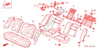 ASIENTO TRASERO(3) para Honda CIVIC VTI-SH 4 Puertas 5 velocidades manual 2002