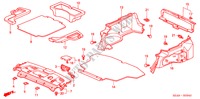 BANDEJA TRASERA/PORTAEQUIPAJE para Honda CIVIC EXI 4 Puertas 5 velocidades manual 2001