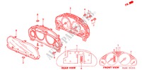 COMPONENTES DEL INDICADOR(NS) (1) para Honda CIVIC EXI-D 4 Puertas 4 velocidades automática 2003
