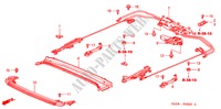 DESLIZANTES DE TECHO para Honda CIVIC VTI-SHD 4 Puertas 5 velocidades manual 2003