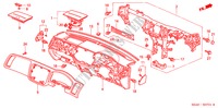 PANEL DE INSTRUMENTO(RH) para Honda CIVIC EXI 4 Puertas 5 velocidades manual 2003