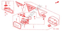 RETROVISOR(ALMACENAMIENTO ELECTRICO) para Honda CIVIC VTI      HONG KONG 4 Puertas 5 velocidades manual 2001