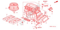 SOPLADOR DE CALEFACTOR(RH) para Honda CIVIC EXI 4 Puertas 5 velocidades manual 2001