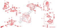 SOPORTES DE MOTOR(MT) para Honda CIVIC EXI 4 Puertas 5 velocidades manual 2003