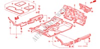 ALFOMBRA DE PISO para Honda CIVIC VTI-LDS 4 Puertas 5 velocidades manual 2005